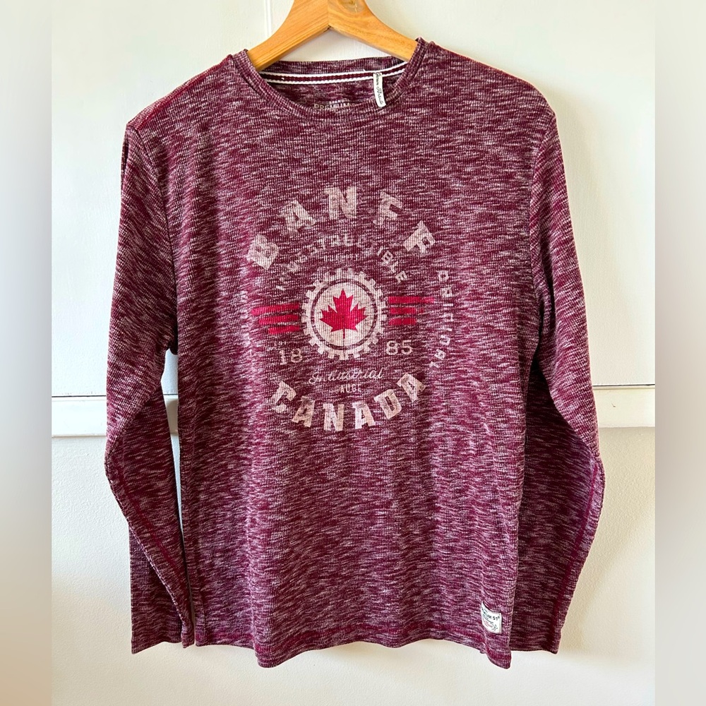 Red Banff Canada Long Sleeve Shirt